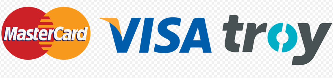 Visa, MasterCard, Troy ile güvenli ödeme